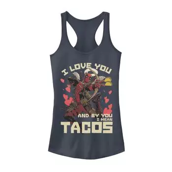 Юниорский Marvel Deadpool Cupid Love For Tacos Tank Licensed Character