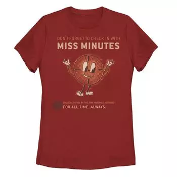 Юниорский Marvel Loki Не забудь зарегистрироваться с футболкой Miss Minutes Licensed Character