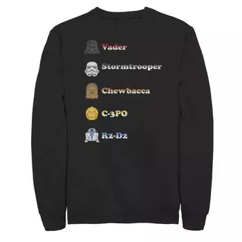 Юниорский смайлик «Звездные войны» с изображением головы персонажа, имя, флис Licensed Character