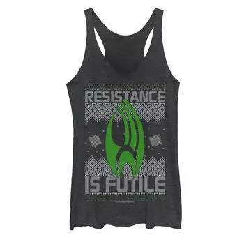 Юниорский Star Trek Next Gen Borg Ugly Christmas Tank Licensed Character