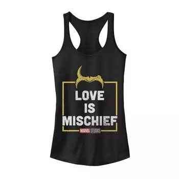 Юниорский танк Marvel Loki Love Is Mischief Tank Licensed Character, черный