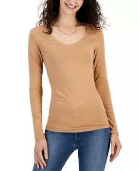 Юниорский топ с V-образным вырезом и длинными рукавами Aveto