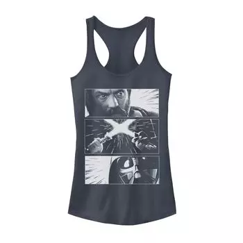 Юниорский «Звездные войны» Оби-Ван Кеноби Вейдер Оби Ван Stare Clash Racerback Tank Licensed Character