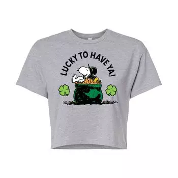 Юниорской компании Peanuts повезло, что у вас есть укороченная футболка Licensed Character