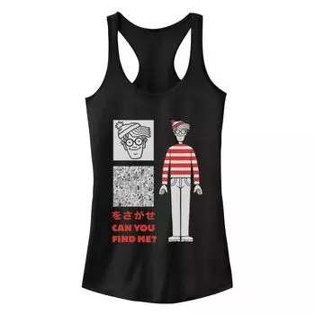 Юниоры «Где Уолдо?» Где Уолли? Майка Kanji Racerback Licensed Character