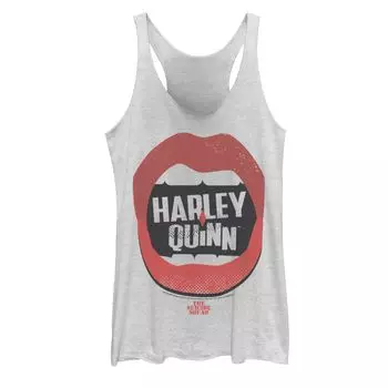 Юниоры Отряд Самоубийц Harley Quinn Lips Tank Licensed Character