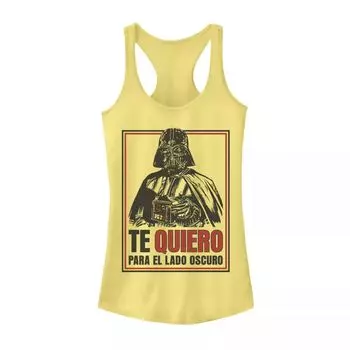 Юниоры Звездные войны Te Quiero Танк Love From The Dark Side Licensed Character