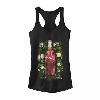 Юношеская праздничная рождественская бутылка Coca-Cola с графическим орнаментом на баке Licensed Character, черный