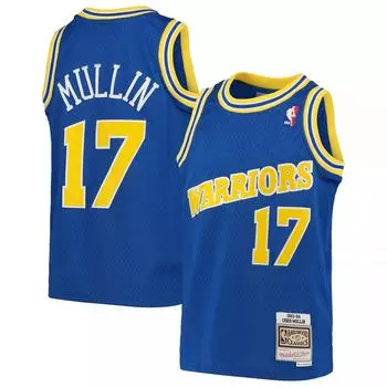 Юность Митчелла и Несса Криса Маллина Джерси Royal Golden State Warriors 1993-94 Hardwood Classics Swingman Throwback Джерси Unbranded