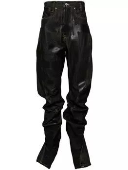 JUNTAE KIM асимметричный подол деним, черный