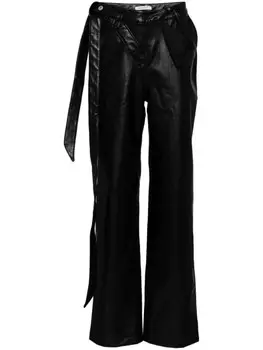 JUNTAE KIM брюки асимметричного кроя, черный