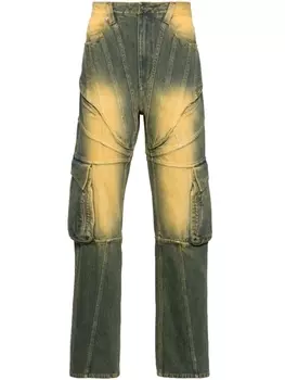 JUNTAE KIM джинсы карго Corset, синий