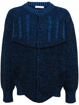 JUNTAE KIM кардиган в двух тонах, черный