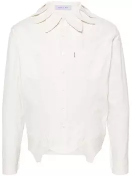 JUNTAE KIM рубашка с воротником petal, белый