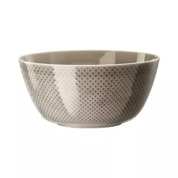 Junto Pearl Grey - Фарфоровая миска 22 см / 2,30 л Rosenthal, серый