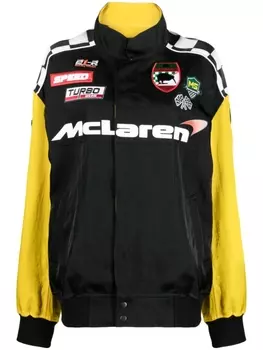 Junya Watanabe бомбер с аппликацией, черный