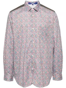 Junya Watanabe MAN футболка с принтом пейсли, оранжевый