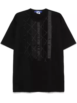 Junya Watanabe MAN футболка с вышивкой, черный