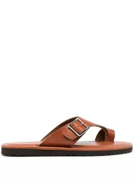 Junya Watanabe MAN сандалии с пряжками, коричневый