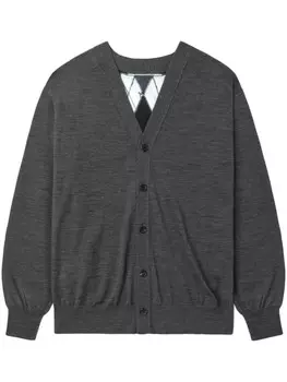 Junya Watanabe шерстяной кардиган с v-образным вырезом MAN Junya Watanabe Man, серый