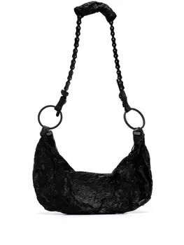 Junya Watanabe сумка на плечо с жатым эффектом, черный