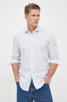 Йуп! хлопчатобумажную рубашку Joop!, белый