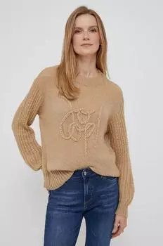 Йуп! свитер из смесовой шерсти Joop!, бежевый