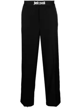 Just Cavalli брюки с логотипом, черный