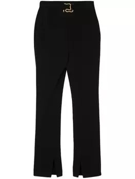 Just Cavalli брюки строгого кроя с логотипом, черный