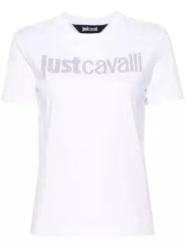 Just Cavalli футболка с логотипом, белый