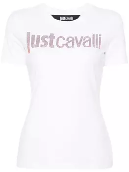 Just Cavalli футболка с логотипом, белый