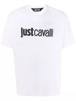Just Cavalli футболка с логотипом, белый