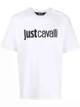 Just Cavalli футболка с логотипом, белый