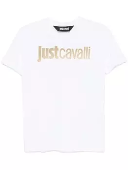 Just Cavalli футболка с логотипом, белый