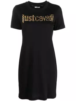 Just Cavalli футболка с логотипом, черный