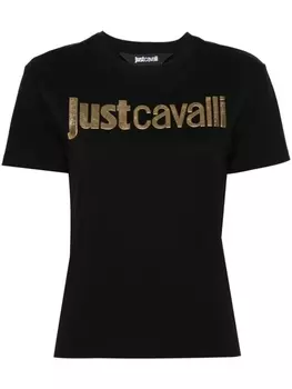Just Cavalli футболка с логотипом, черный