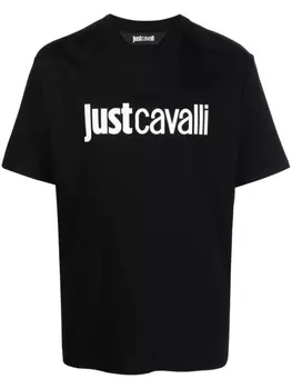 Just Cavalli футболка с логотипом, черный