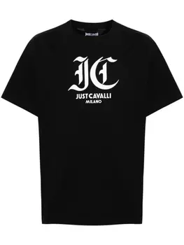 Just Cavalli футболка с логотипом, черный