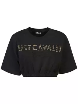 Just Cavalli футболка с логотипом, черный
