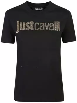 Just Cavalli футболка с логотипом, черный