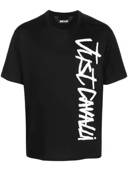 Just Cavalli футболка с логотипом, черный