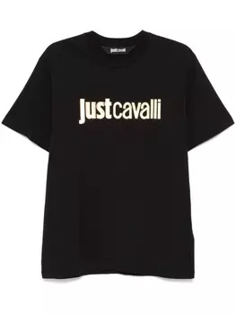 Just Cavalli футболка с логотипом, черный