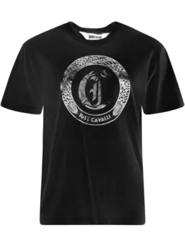 Just Cavalli футболка с логотипом, черный
