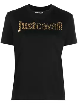 Just Cavalli футболка с логотипом, синий
