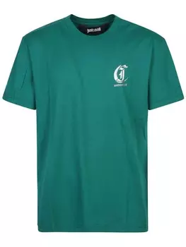 Just Cavalli футболка с логотипом, зеленый