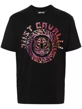 Just Cavalli футболка с принтом Tiger, черный