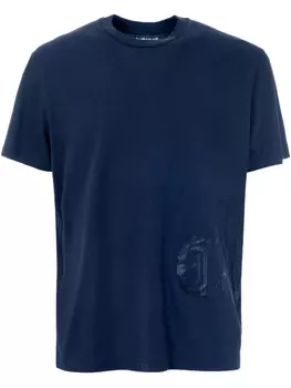 Just Cavalli футболка с вышитым логотипом, синий