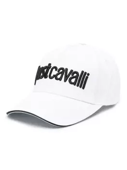 Just Cavalli кепка с вышитым логотипом, белый