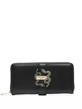 Just Cavalli кошелек с логотипом, черный