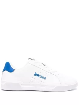 Кроссовки Just Cavalli with Decor Tiger, белый/синий